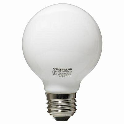 ボール電球60W形ホワイト ヤザワ GW100V57W70 ボール電球 60W形 ホワイト 定格寿命 消費電力 口金 省エネ