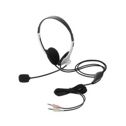 エレコム ヘッドセットマイクロフォン/両耳オーバーヘッド/1.8m HS-HP22SV