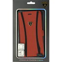 Lamborghini(ランボルギーニ) 【iPhone 6 Plus】Genuine Leather book case w/card holder 本革製手帳型ケース(カードホルダー付き) オレンジ LB-SSHFCIP6L-ET/D1-OE