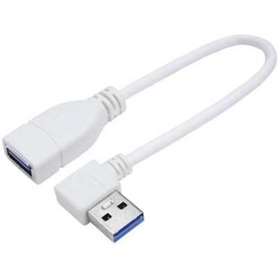 【メール便での発送商品】USB3.0L型ケーブル延長20(左L) 変換名人 USB3A-CA20LL【納期目安：1週間】 USB3.0 ケーブル 延長 左L プロ向け お届け
