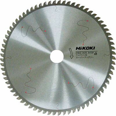 スーパーチップソー(アルミサッシ用) 216mm×25.4 72枚刃 [KH13] HiKOKI 0032-6743 アルミサッシ 切断 ..