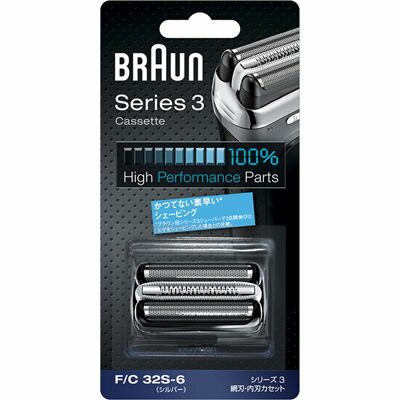 BRAUN　シリーズ3 ブラウン シリーズ3 網刃・内刃一体型カセット(シルバー) F/C32S-6