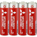 三菱電機 【10個セット】 単3マンガン4個パック R6PD/4S【納期目安:1週間】 単3 マンガン 10個セット 4個パック 使用推奨期間 グリーン購入法非...