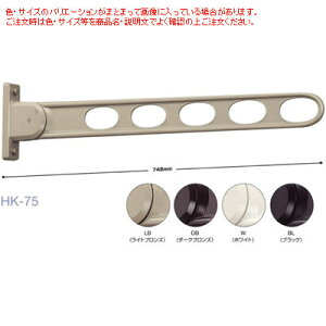 【2個セット】ホスクリーン HK-75-BL ブラック 川口技研 0004-00947 ホスクリーン 窓壁用 スタンダード 3段活用 アーム下折れ 長さ746mm 目安荷重30kg 日本製 アルミダイカスト