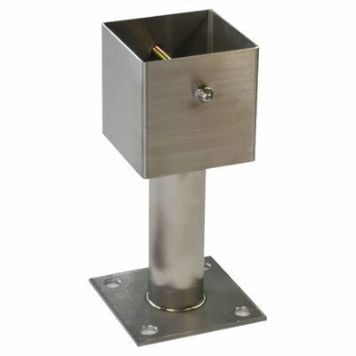 株式会社水上 ステンレス装飾柱受(ポーチ受) デラックス 100角 0205-00068 ステンレス 装飾柱受 独立柱 金物 ボルト穴 ボルト 袋ナット スペック 外寸 首下 パイプ径 仕上 材質 SUS304 スチール 日本