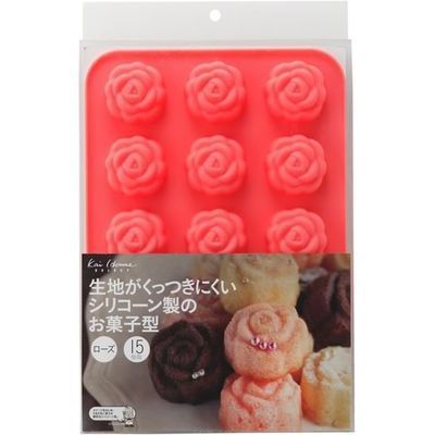 楽天タンタンショップ貝印 お菓子 型 シリコーン製 お菓子型 ローズ15個取り kai House SELECT DL-6249 4901601299847