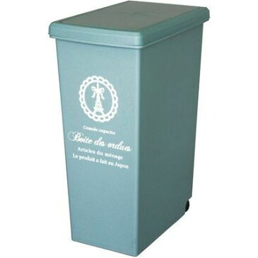 平和工業 ゴミ箱 キッチン 45リットル スライドペール ブルー (ふた付き キャスター付き 45L) 4907556206138