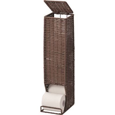 トイレットペーパーストッカー トイレットペーパー収納 ブラウン ちどり産業 4517657721388 紙紐 和風 ..