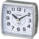 MAG 寝室、病室、旅行出張時に限られたスペースで活躍する小さな時計 目覚まし時計 小時郎 (銀メタリック) T-709SM