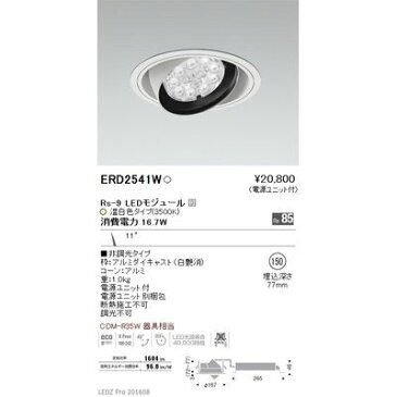 遠藤照明 LEDZ Rs series リプレイス ユニバーサルダウンライト ERD2541W