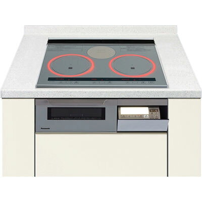 ビルトインIHコンロ 3口(IH2+ラジエント) 60cm シルバー【日付指定商品】【北海道・沖縄・離島配送不可】 パナソニック KZ-W163S【納期目安：1週間】