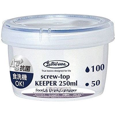 スクリュートップキーパー 250ml 浅型 ( プラスチック 保存容器 ) 岩崎工業 4901126227080 スクリュートップ 食洗機対応 抗菌 冷凍保存 完全密封 ポリプロピレン シリコーン
