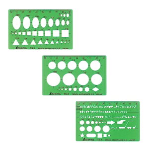 シンワ測定 【メール便での発送商品】 テンプレート TS-A 一般総合定規 カードタイプ 3枚組 66034 NO66034【納期目安:05/中旬入荷予定】 総合定規 耐久性 正確なライン 弾力性 目に優しい色 紛失防止 カードサイズ IR樹脂