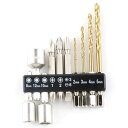 E−Value 【メール便での発送商品】ドリル&ビットセット BS-3N 10PCS 4977292314138 ドリル 電動ドライバー ビットセッ...