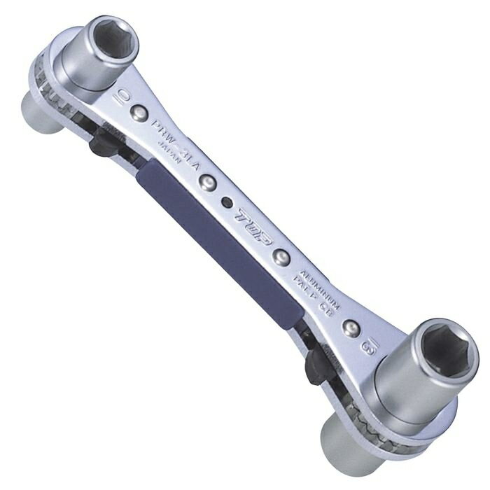 TOP(トップ) アルラッチ(アルミ製ラクラッチ) PRW-3LA トップ工業 4975180412386 軽量 アルミ製 ラチェットレンチ 作業効率 耐久性 アルミ合金 軽減 疲労 取り付け 電路支持