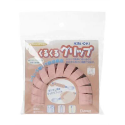 【メール便での発送商品】プチエイド くるくるグリップHS-N15(ピンク) 台和 OPT1001 プチエイド グリップ ピンク 便利 衛生的 EPDMスポンジ ...
