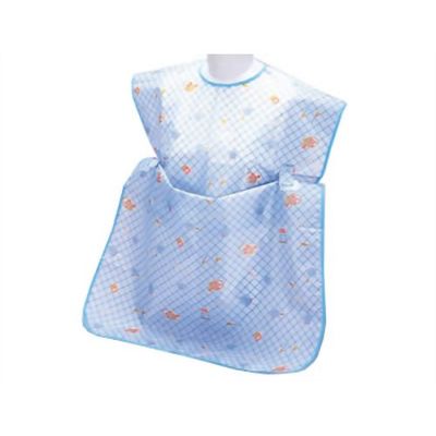 樂天商城 - 【メール便での発送商品】お食事エプロン2WAY 2067-005(ブルー) 宇都宮製作 REP022 お食事エプロン 2WAY ロングタイプ ポケット付き 介護用 ポリエステル 発送日