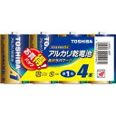 東芝ライフスタイル 東芝 アルカリ単1電池4本パック LR20L 4MP LR20L_4MP アルカリ電池 単1 4本パック お買い得 配達可能 時間指定 ご確定 返品不可