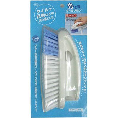 サッとる タイルブラシ 1コ入 オーエ 4901065671159 汚れ落とし グリップ 隅洗い 水はじき ハードタイ..