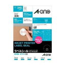 エーワン 【メール便での発送商品】インクジェット用光沢紙40mm丸型 29223 4906186292238 インクジェット用光沢紙 対応 表示ラベル作成 写真...