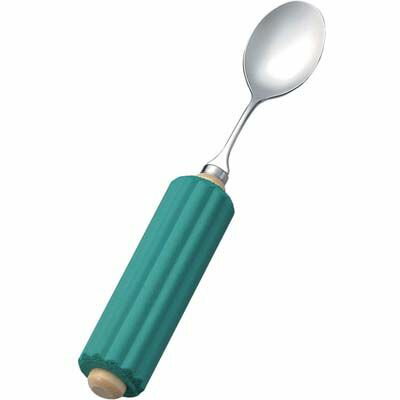 【メール便での発送商品】ラクラクシリーズ 木製丸型ハンドル(R-4 スプーン 小) 斉藤工業 OLK02003 ラクラクシリーズ 木製ハンドル 自由自在 手に優...