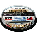 アールアイジャパン RiDATA 録画用BD-R(DL) 10枚パック (スピンドル) BDR260PW6X10SPA【納期目安:約10営業日】 録画用BD-R...