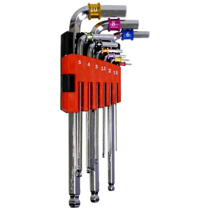 ウィザ(WIZ'A) 六角BPレンチセットGTBP-90 4904781383566 カラーリング 六角 レンチ L型 セット CR-V ..