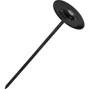 ミネ 太釘パット黒ちゃん20cm (100P) 4524325001475 防草シート 土に叩き込む 丈夫 20cm太クギ メーカー独自規格