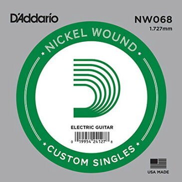 DADDARIO 【10個セット】D'Addario ダダリオ エレキギター用バラ弦 ニッケル .068 NW068 0019954241278