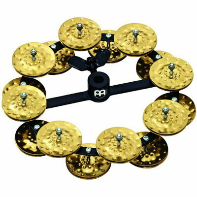 MEINL Percussion マイネル ハイハットタンバリン Headliner Series Hihat Tambourine Hammered Brass 2rows HTHH2B-BK 0840553075328