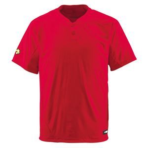 その他 デサント(DESCENTE) ベースボールシャツ(2ボタン) (野球) DB201 レッド L ds-1047449