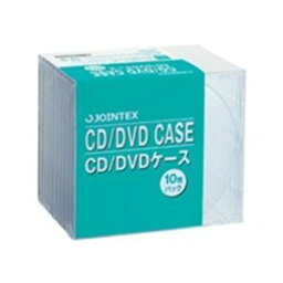 （まとめ）ジョインテックス CD／DVDケース 10mm厚 10枚 A403J 【×6セット】 ds-1462854