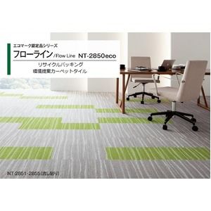 その他 環境提案タイルカーペットサンゲツ NT-2850eco フローライン サイズ：50cm×50cm 8枚セット 色番：NT-2855【防炎】【日本製】 ds-1568579