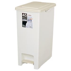 その他 （まとめ） アスベル エバンペダルペール 45L スリム ベージュ 1台 【×2セット】 ds-1572569