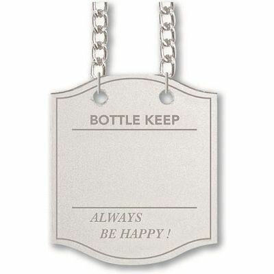 シンビ ボトルキーパーBM-9 10枚入(シルバー) PBTH002 ボトルキーパー BM-9 シルバー 洗練されたデザイン お客さまへの気配り コミュニケーションの演出 オリジナルタッグ 小さな演出家 お店の気くばり