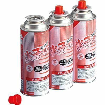 TTS 火子ちゃんボンベ 3本組 GBV2101 火子ちゃん ボンベ 容量 入数 ケース