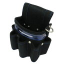 アークランズ WORKMASTER 小型腰袋 差付 1段(ネイビー) WMK-02N 4904781390991 差付1段式 丈夫 リフレクトライン 1680デ...