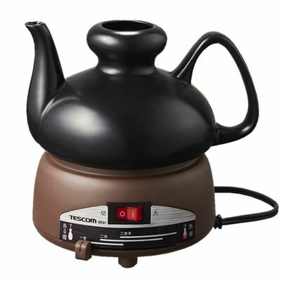 酒燗器 徳利 2.5合 (450ml) 陶磁器製 分離式 無段階調節 大徳利 燗瓶 ぬる燗(約40℃)〜熱燗(約50℃) テス..