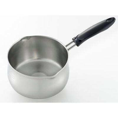 Rakuten - 三層鋼ステンレス両口ミルクパン 14cm TAKAGI 4907052853720 三層鋼 ステンレス ミルクパン IH対応 SGマーク 内面目盛 手間いらず 熱伝導率 左利き メモリ付