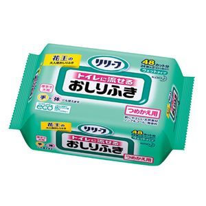 その他 花王 リリーフトイレに流せるおしりふき詰替24P ds-1915718