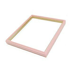 〔 カラー 色紙額 〕細い色紙額 細いフレームの色紙額 カラー色紙額(8×9)275×244mm ピンク 額縁 額 フレーム ds-2037584 贈り物 結婚...