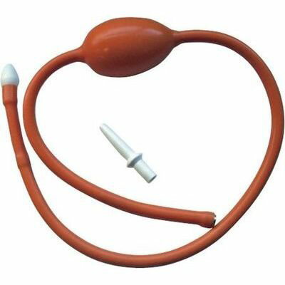 エネマシリンジサイズ(全長):約750mm 24-2588-00 鼻洗浄 洗浄器 ノズル 浣腸 天然ゴム エボナイト 配達..