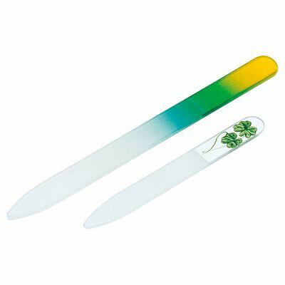 【メール便での発送商品】ガラス製爪ヤスリ規格:大小セット 23-3690-00 ガラス製 爪ヤスリ 特殊ガラス 大小セット 便利 仕上がり滑らか