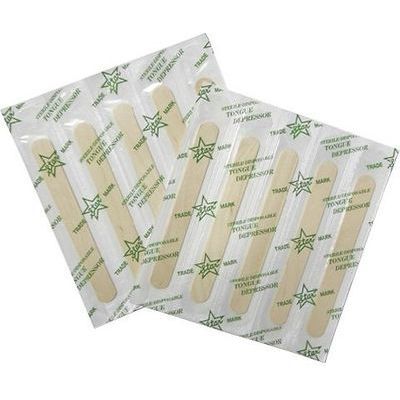 スター舌圧子(木製)規格:一般用サイズ(幅×全長):17×150mm入数:200枚 02-3310-00 スター舌圧子 木製 一般用サイズ EOG滅菌済 配達日時指定