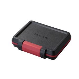 その他 (まとめ) エレコム SD/microSDカードケース(耐衝撃) CMC-SDCHD01BK 【×5セット】 ds-2106209