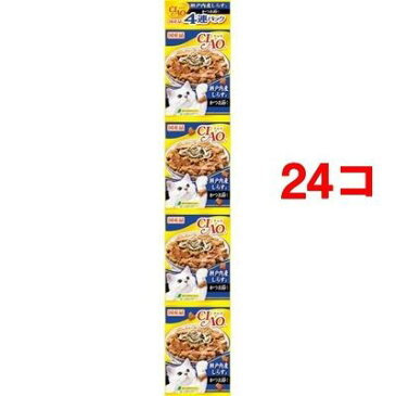 いなばペットフード いなば チャオ ドライ 4連パック 瀬戸内産しらすとかつお節入り 30g*4袋入*24コセット 30166【納期目安：2週間】