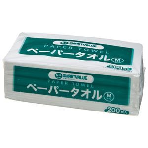 その他 (まとめ) スマートバリュー ペーパータオル M200枚入*1個 N201J-M【×50セット】 ds-2157812