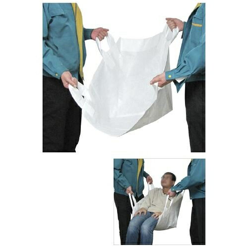 簡易担架救い帯380091(W1040XL970mm) 24-2107-00 簡易担架 救助用具 軽量 コンパクト 災害対策 使い捨..