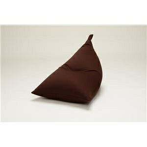 リラックス ビーズクッション/ローソファー 【1人掛け ブラウン】 55×70×30cm スムース生地 日本製【代引不可】 ds-2162871 ビーズクッション ソファー ブラウン 日本製 カラフル ポリエステル 発泡ビーズ