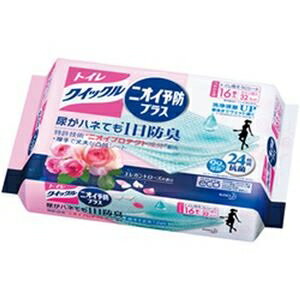 その他 （まとめ）花王 トイレクイックルニオイ予防プラス エレガントローズ つめかえ用 1袋(16枚)【×10セット】 ds-2185053